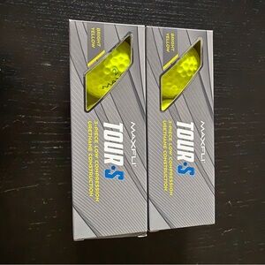 Maxfli Tour-S Bright Yellow Golf Balls - 2 Sleeves (6 Balls)